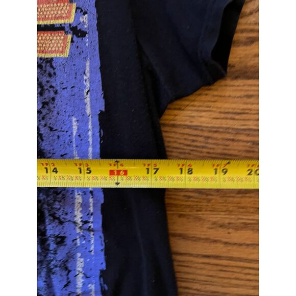 David Bowie Black Glitter Ziggy Stardust T Shirt Tee Top  Women's Size Small - Picture 7 of 8